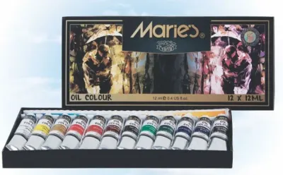 MARIES YAĞLI BOYA SETİ 12 ML 12 Lİ 1381B
