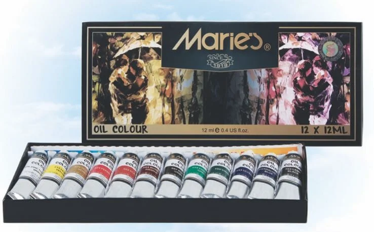 MARIES YAĞLI BOYA SETİ 12 ML 12 Lİ 1381B