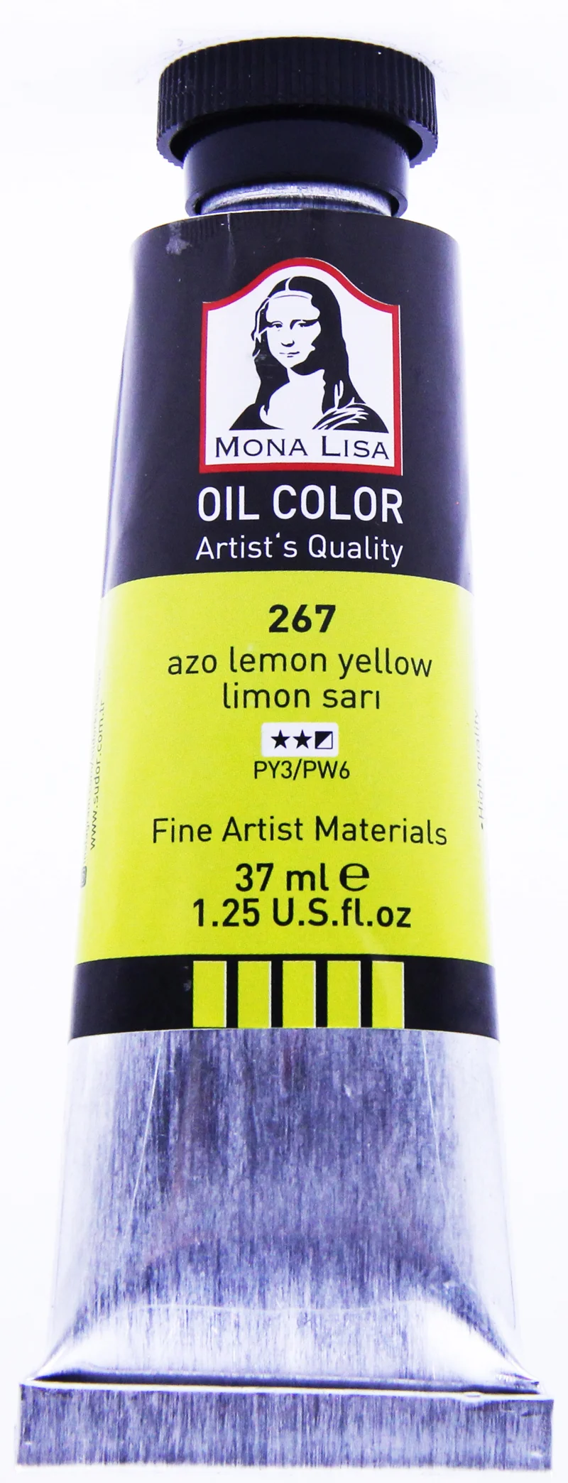 SÜDOR YAĞLI BOYA MONALISA 37 ML LİMON SARI 267
