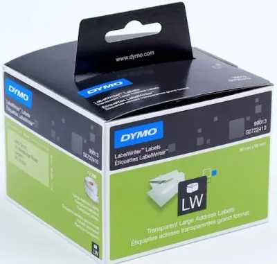 DYMO ETİKET LW GENİŞ ADRES 89x36MM 260 ADET ŞEFFAF 722410-99013