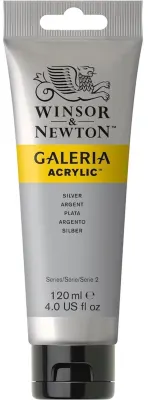 W&amp;N AKRİLİK BOYA GALERIA 120 ML SILVER (METALİK) 617 WN-2131617