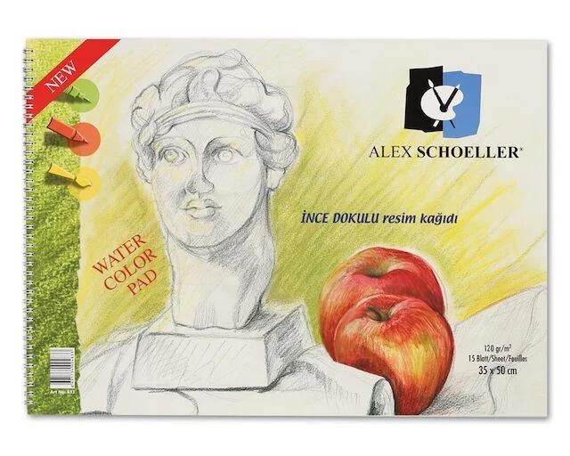 ALEX RESİM DEFTERİ 120GR 35x50 SPİRALLİ 15 YP 120.35 ALX-833