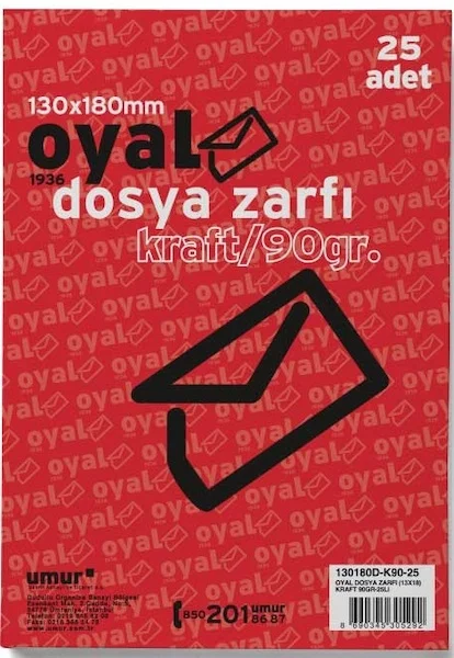 OYAL ZARF DOSYA 13x18 90 GR KRAFT 30004115