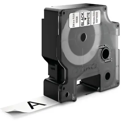 DYMO ŞERİT D1 ESNEK 19MM x 3.5MT SİYAH/BEYAZ 718050 16958