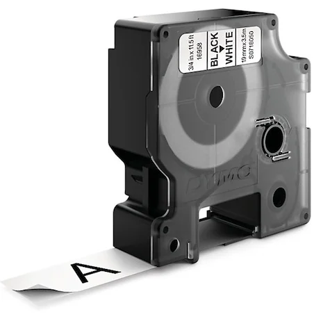 DYMO ŞERİT D1 ESNEK 19MM x 3.5MT SİYAH/BEYAZ 718050 16958