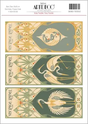 ARTDECO KOLAY TRANSFER 25x35 CM NO:56 Y-100-KT25-56