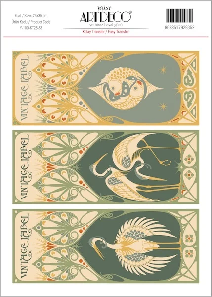 ARTDECO KOLAY TRANSFER 25x35 CM NO:56 Y-100-KT25-56