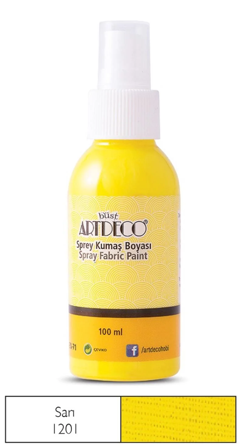 ARTDECO KUMAŞ BOYASI SPREY 100 ML SARI Y-010D-1201