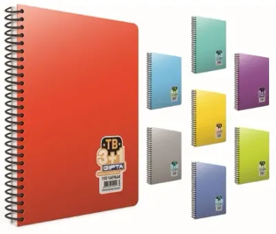 GIPTA DEFTER TB A4 SEPARATÖRLÜ SPİRALLİ PP KAPAK 3+1 150 YP.2200