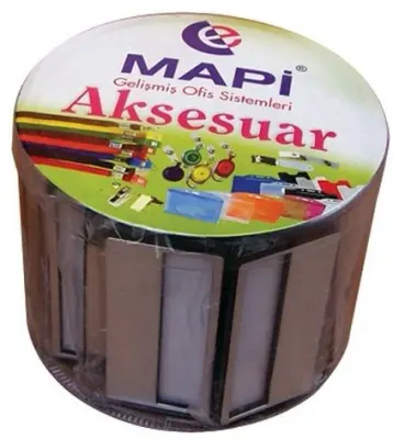 MAPİ İSİMLİK KARE 45X38MM ŞEFFAF 25Lİ 501 00 15