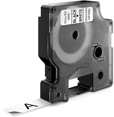 DYMO ŞERİT D1 PERMANENT 12MM x 5.5MT SİYAH/BEYAZ 718060 16959