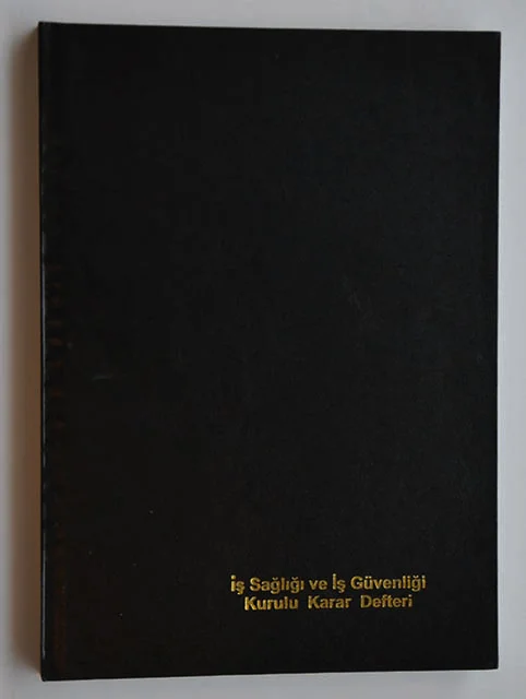 DİLMAN İŞ SAĞLIĞI VE İŞ GÜVENLİĞİ KARAR DEFTERİ CİLTLİ A4 150 YP NUMARALI 5078