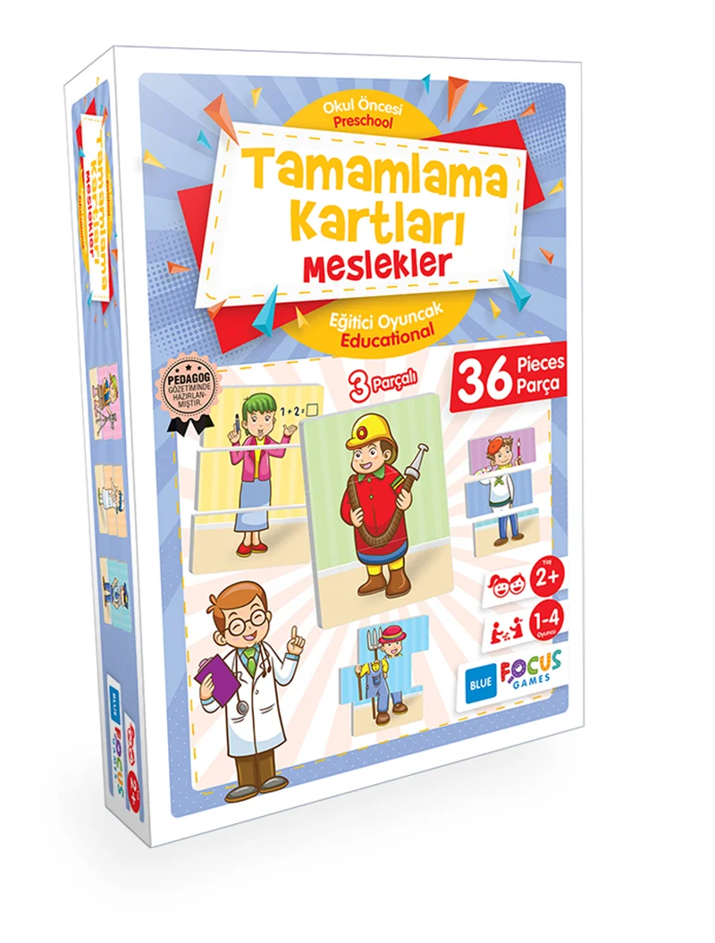 BLUE FOCUS OYUN TAMAMLAMA KARTLARI MESLEKLER BF154