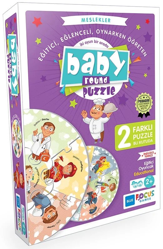 BLUE FOCUS PUZZLE BABY ROUND MESLEKLER BF075