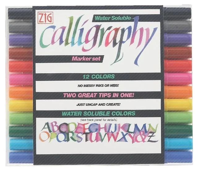 ZIG KALİGRAFİ KALEMİ TC-3100/12V 12 Lİ