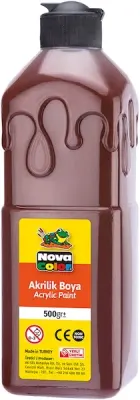 NOVA COLOR AKRİLİK BOYA 500 GR KAHVERENGİ NC-387
