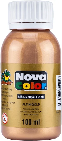 NOVA COLOR AKRİLİK BOYA 100 GR ALTIN NC-2035