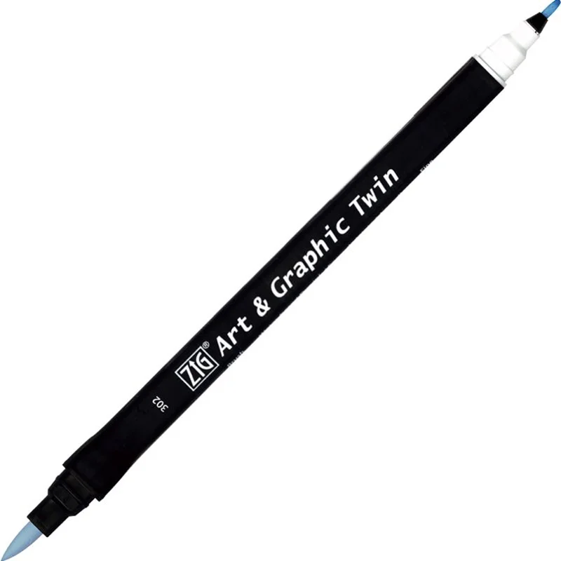 ZIG ART&amp;GRAPHIC TWIN TUT-80 302 HAZE BLUE