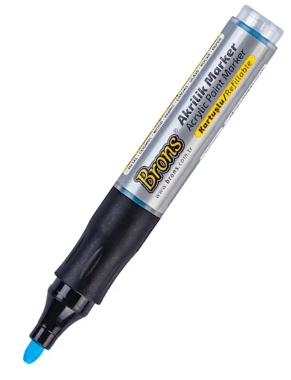 BRONS AKRİLİK MARKER MAVİ BR-4012