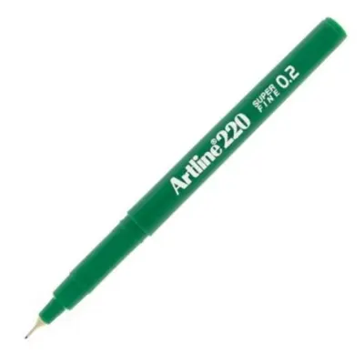 ARTLINE KEÇE UÇLU YAZI KALEMİ SUPER FINE 220N 0.2 YEŞİL A-EK-220N GREEN