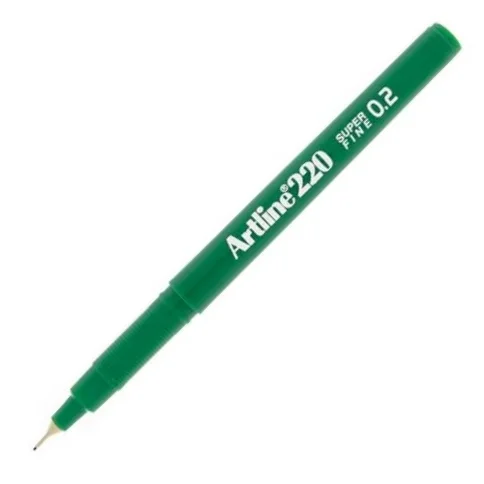 ARTLINE KEÇE UÇLU YAZI KALEMİ SUPER FINE 220N 0.2 YEŞİL A-EK-220N GREEN