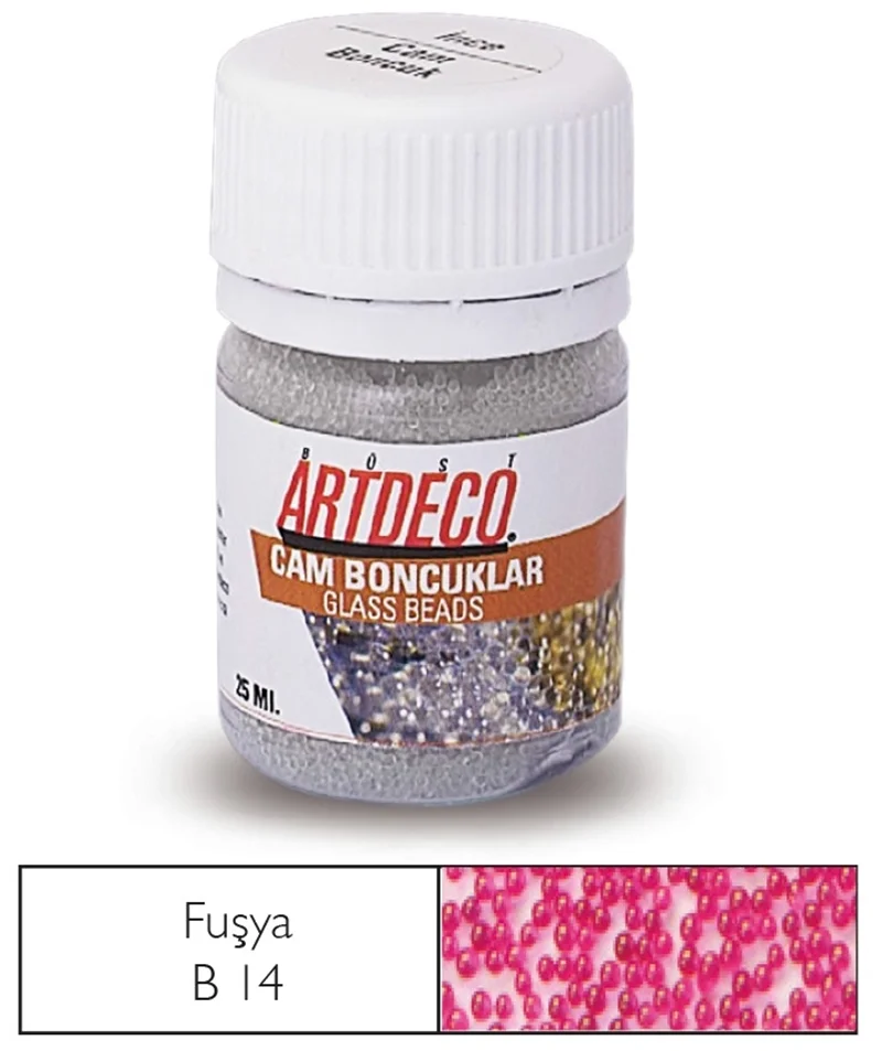 ARTDECO CAM BONCUK 25 ML FUŞYA Y-029A-B14