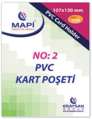 MAPİ KART POŞETİ PVC GÜVENL 107X150 DİKEY 100LÜ 9101036