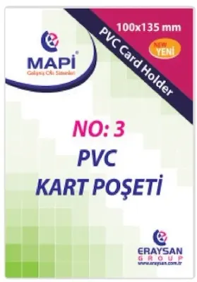 MAPİ KART KABI PVC DİKEY 100X135 100LÜ 910 10 37
