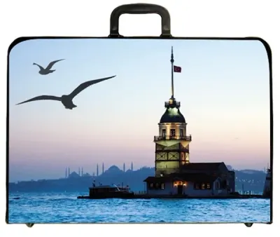 FANART ACADEMY PROJE ÇANTASI DESENLİ 38x53 CM KIZ KULESİ F-9515-38D1