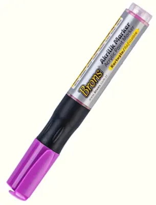 BRONS AKRİLİK MARKER PEMBE BR-4019