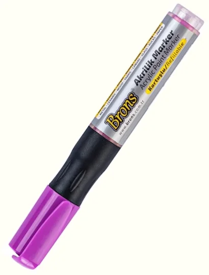 BRONS AKRİLİK MARKER PEMBE BR-4019