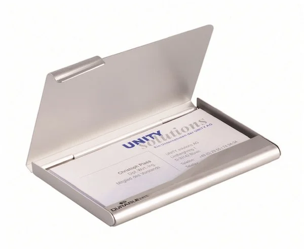 DURABLE KARTVİZİTLİK METAL TEK TARAFLI 2415