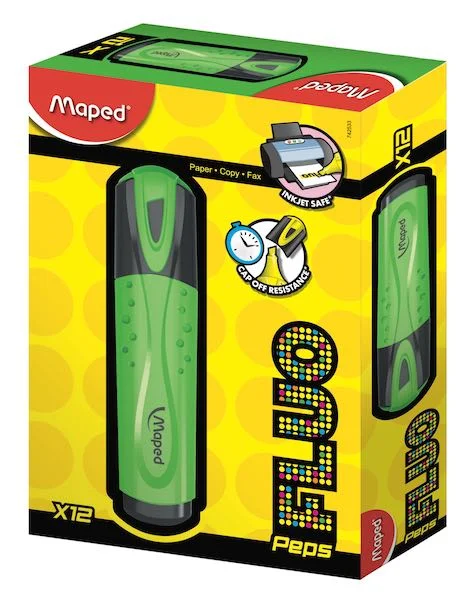 MAPED FOSFORLU KALEM FLUO PEP'S MONO YEŞİL 742533