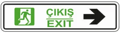 EKSTRAFİX UYARI LEVHASI 201 YUL-117 7x24.5 CM ÇIKIŞ