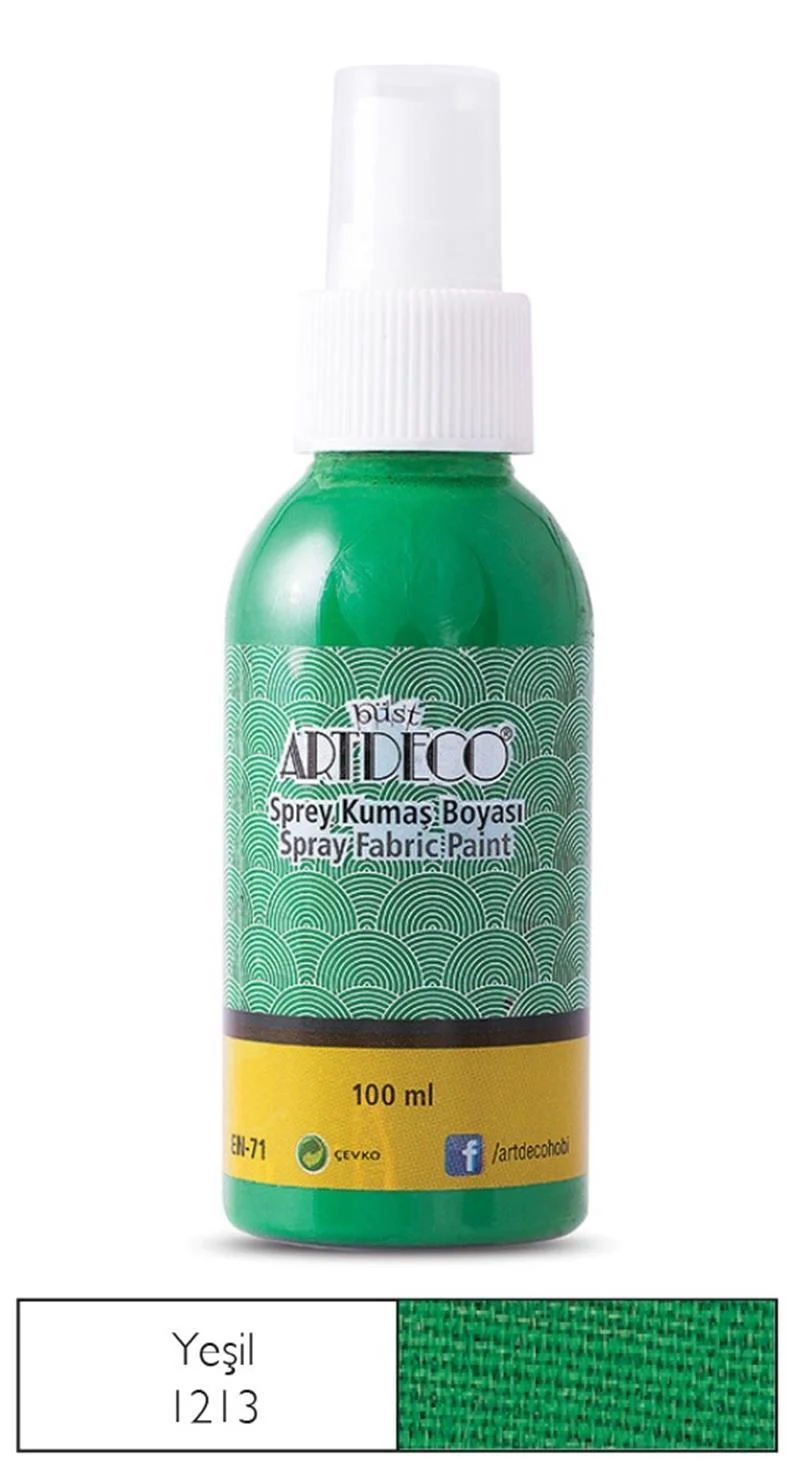ARTDECO KUMAŞ BOYASI SPREY 100 ML YEŞİL Y-010D-1213