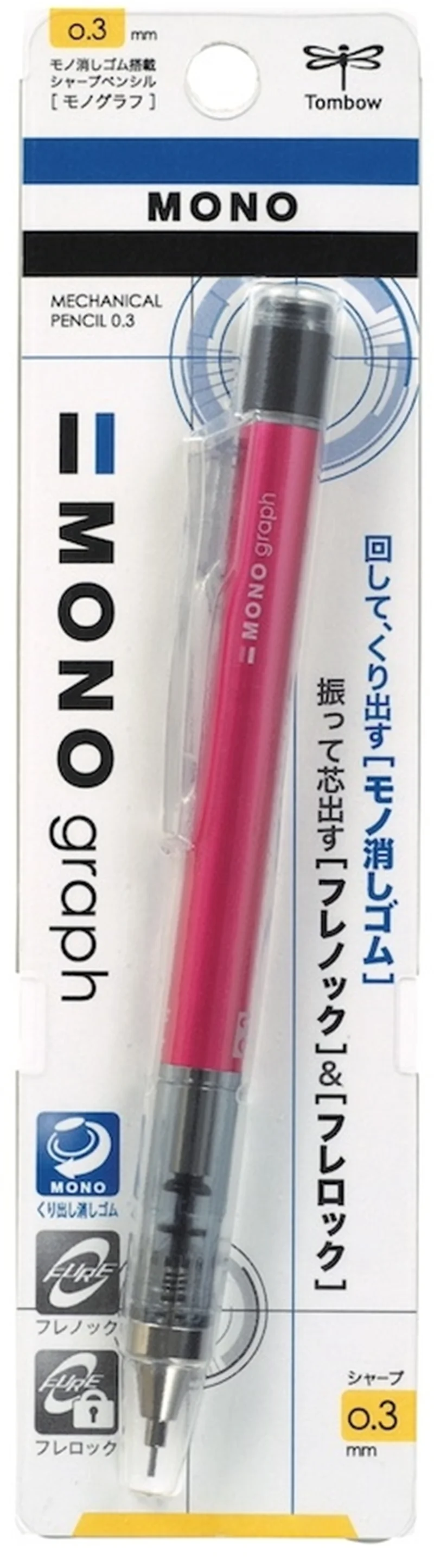 TOMBOW VERSATİL KALEM MONO GRAPH 0.3 PEMBE T-SH-MG 81R3
