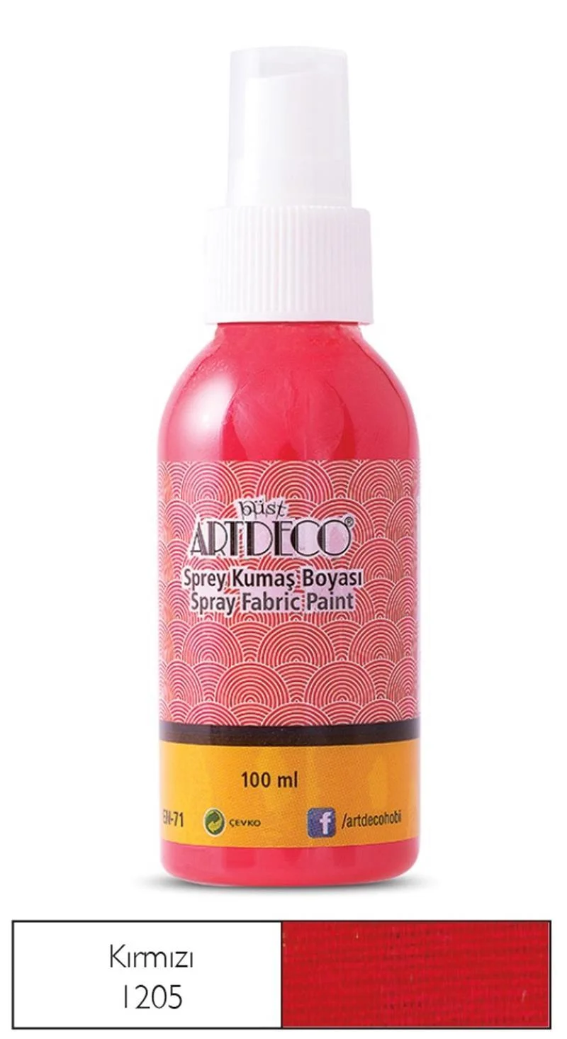 ARTDECO KUMAŞ BOYASI SPREY 100 ML KIRMIZI Y-010D-1205