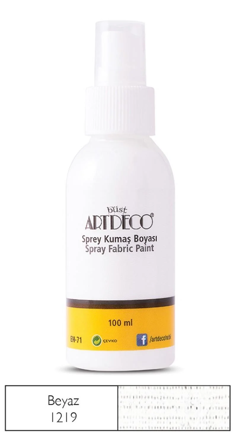 ARTDECO KUMAŞ BOYASI SPREY 100 ML BEYAZ Y-010D-1219