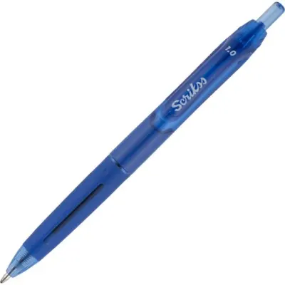 SCRIKSS OFFICE TÜKENMEZ KALEM HYBRID JEL 1.0 MAVİ 12 Lİ KUTU