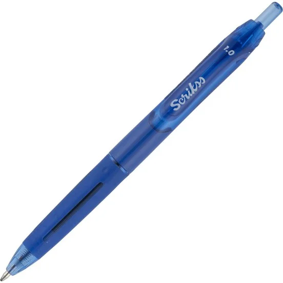 SCRIKSS OFFICE TÜKENMEZ KALEM HYBRID JEL 1.0 MAVİ 12 Lİ KUTU