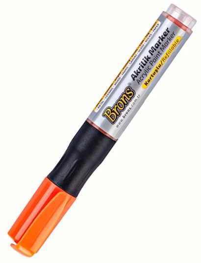 BRONS AKRİLİK MARKER TURUNCU BR-4017