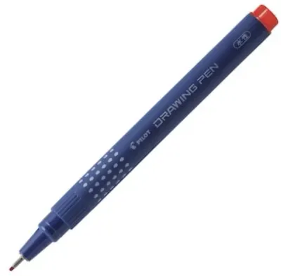 PILOT ÇİZİM KALEMİ DRAWING ART 0.8 KIRMIZI SWN-DR-08-R