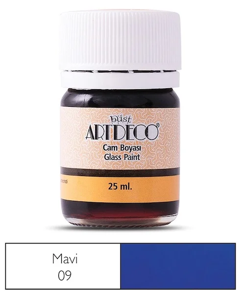 ARTDECO CAM BOYASI 25 ML MAVİ Y-030A-09