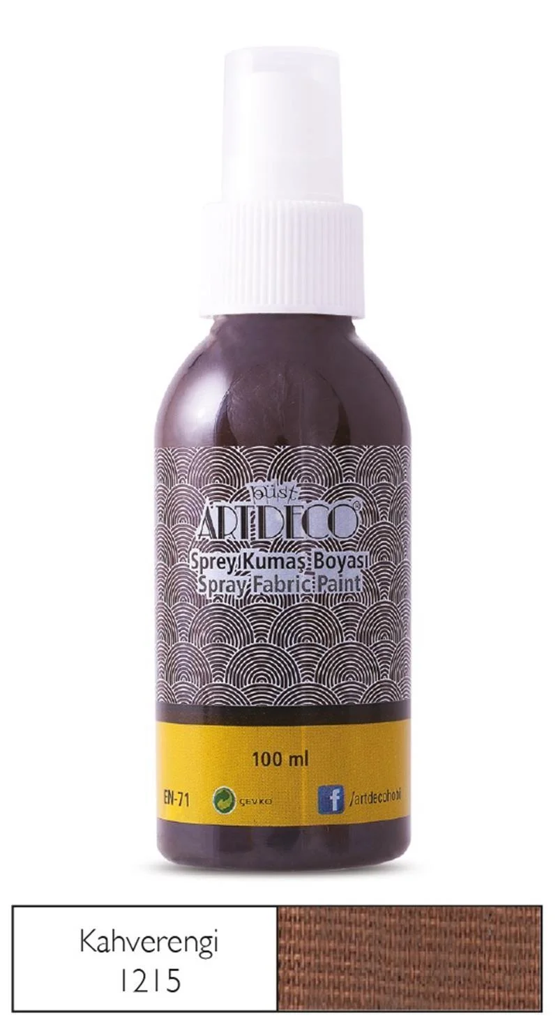 ARTDECO KUMAŞ BOYASI SPREY 100 ML KAHVERENGİ Y-010D-1215