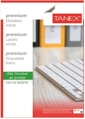 TANEX LASER ETİKET TW-2319 33 X 19 MM 100 LÜ