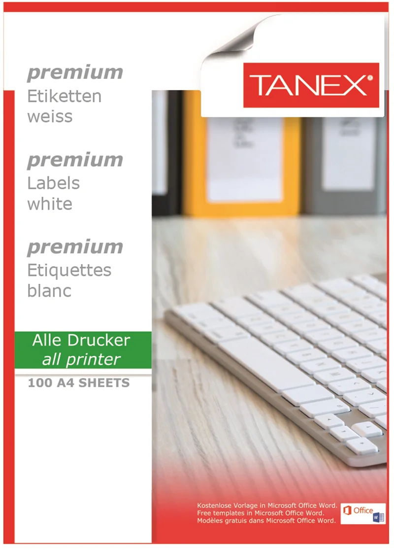 TANEX LASER ETİKET TW-2319 33 X 19 MM 100 LÜ