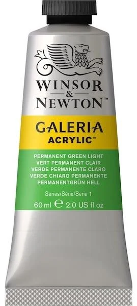 W&amp;N AKRİLİK BOYA GALERIA 60 ML PERMANENT GREEN LIGHT 483 WN-2120483
