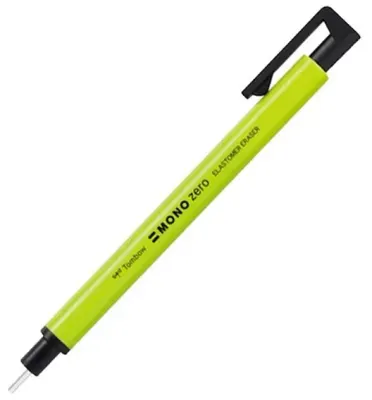TOMBOW SİLGİ KALEM TİPİ MONO ZERO YUVARLAK UÇ NEON SARI T-EH-KUR 53A