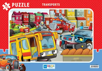 BLUE FOCUS PUZZLE 30 PARÇA TAŞITLAR BF243