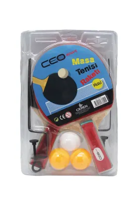 CEO SPORT MASA TENİSİ SETİ FİLELİ (2 RAKET+3 TOP) SP0005